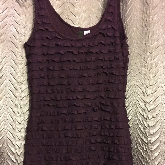 DIVIDED PURPLE RUFFLE MINI DRESS By H&M - Picture 2 of 3